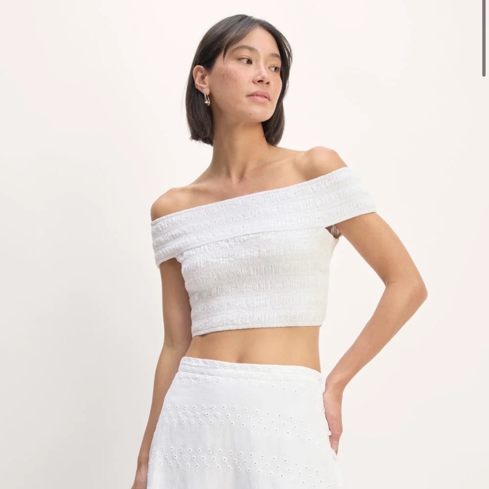 EVERLANE THE GAUZE SMOCK TOP